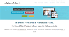 Desktop Screenshot of makarandmane.com