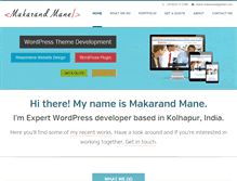 Tablet Screenshot of makarandmane.com